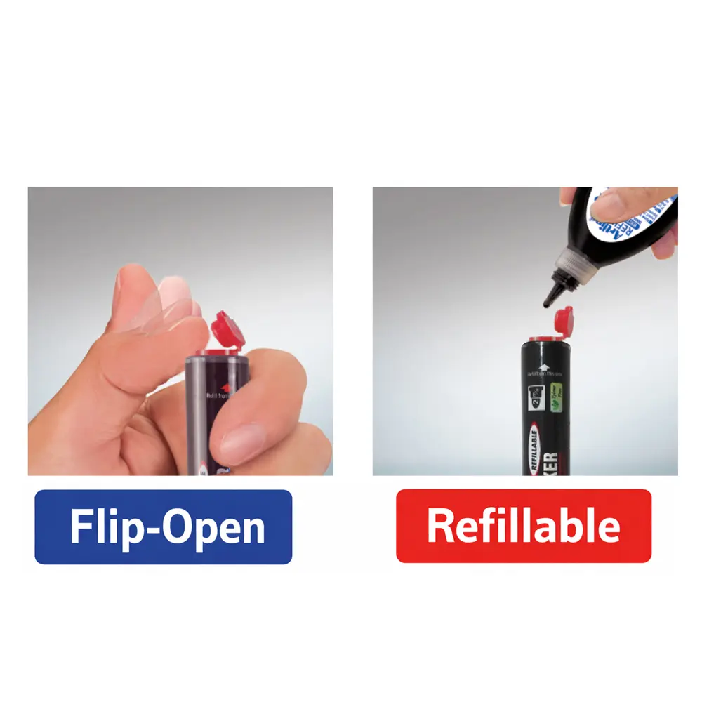 107RI permanent marker jumbo refillable waterproof marker for wood metal plastic carton and glass