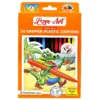 Gripper Plastic Crayons Pack of 24 – Erasable, Sharpenable and Non-Toxic Colouring Crayons
