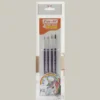 Pony hair round paint brush set of 4 – sizes 0, 2, 4, 6.
