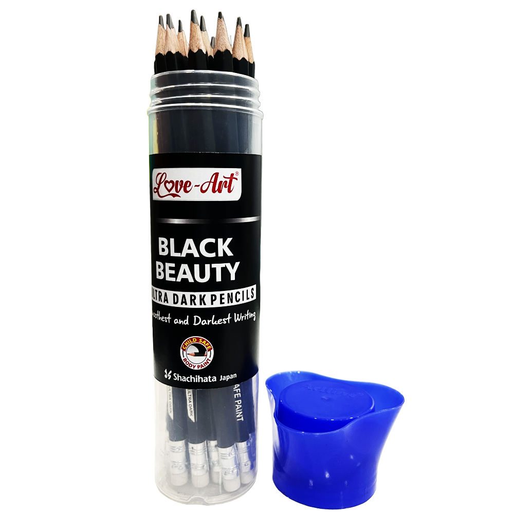 Black Beauty Pencil Pack of 20 in plastic jar