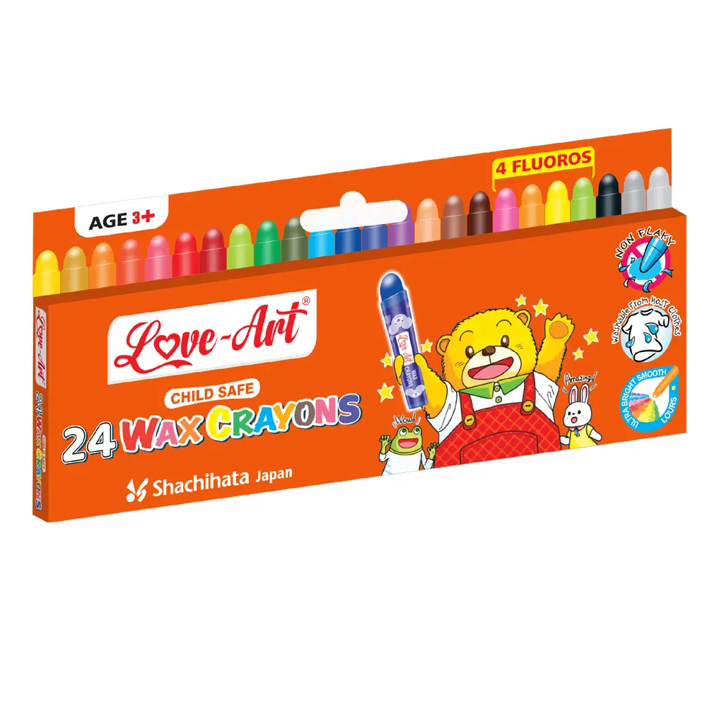 Classic Wax Crayons Pack of 24 for Kids 3+ – Vibrant, Non-Smudge Wax Crayons Classic Wax Crayons Pack of 24 for Kids 3+ – Vibrant, Non-Smudge Wax Crayons