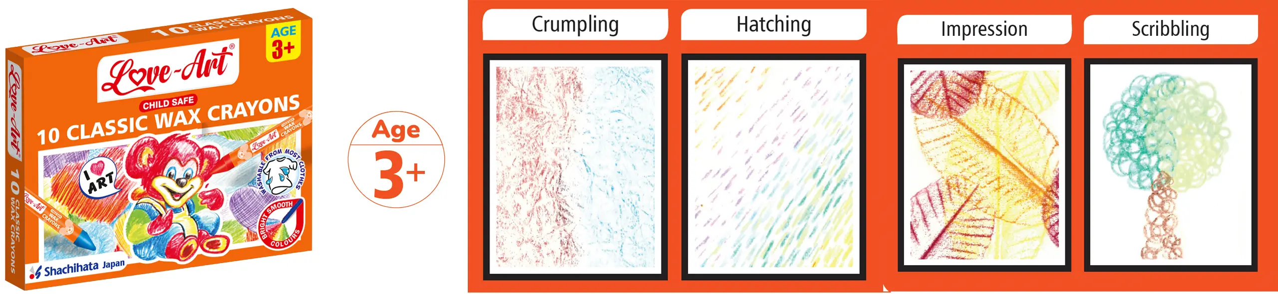 Classic Wax Crayons for Kids 3+ – Smooth, Child-Safe Colouring Crayons Set Classic Wax Crayons for Kids 3+ – Smooth, Child-Safe Colouring Crayons Set