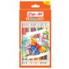 Tri-Art Duo Colour Pencils Pack of 15 – Non-toxic triangular pencils with superior colour coverage and blending.