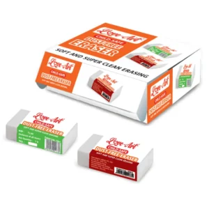 Dust free eraser in small and jumbo size for clean erasing