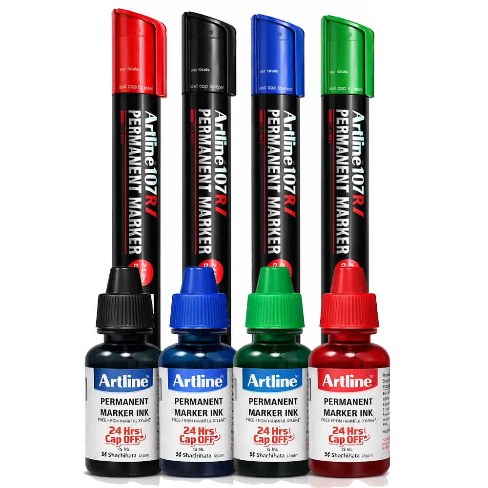 ESK 15 refillable ink for 107RI permanent marker xylene free waterproof fast drying ink