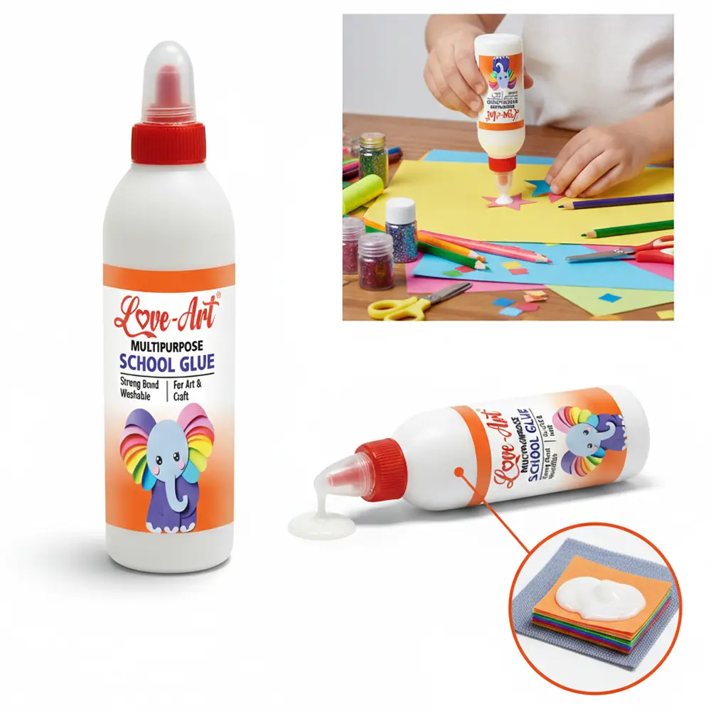 Glue used by kids for school art and craft projects