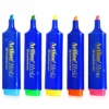 highlighter pen with bright fluorescent ink and twist cap for students and office use