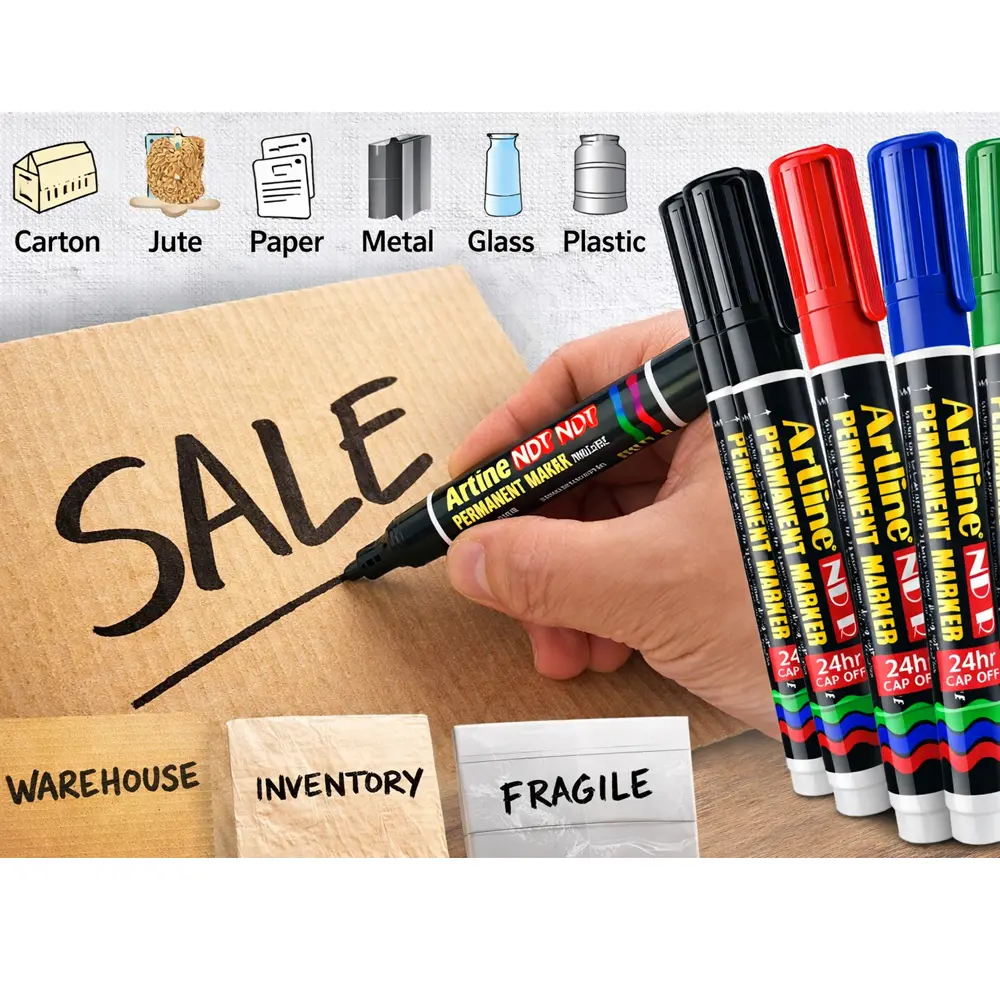 NDR permanent marker with bullet tip 2mm writing width NDR permanent marker with bullet tip 2mm writing width