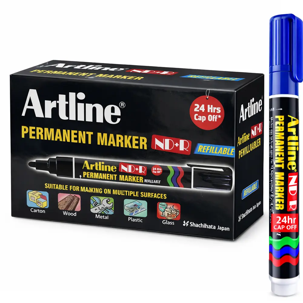 NDR permanent marker with bullet tip 2mm writing width NDR permanent marker with bullet tip 2mm writing width