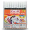 Pack of 12 black sketch pen set for outlines and detailing