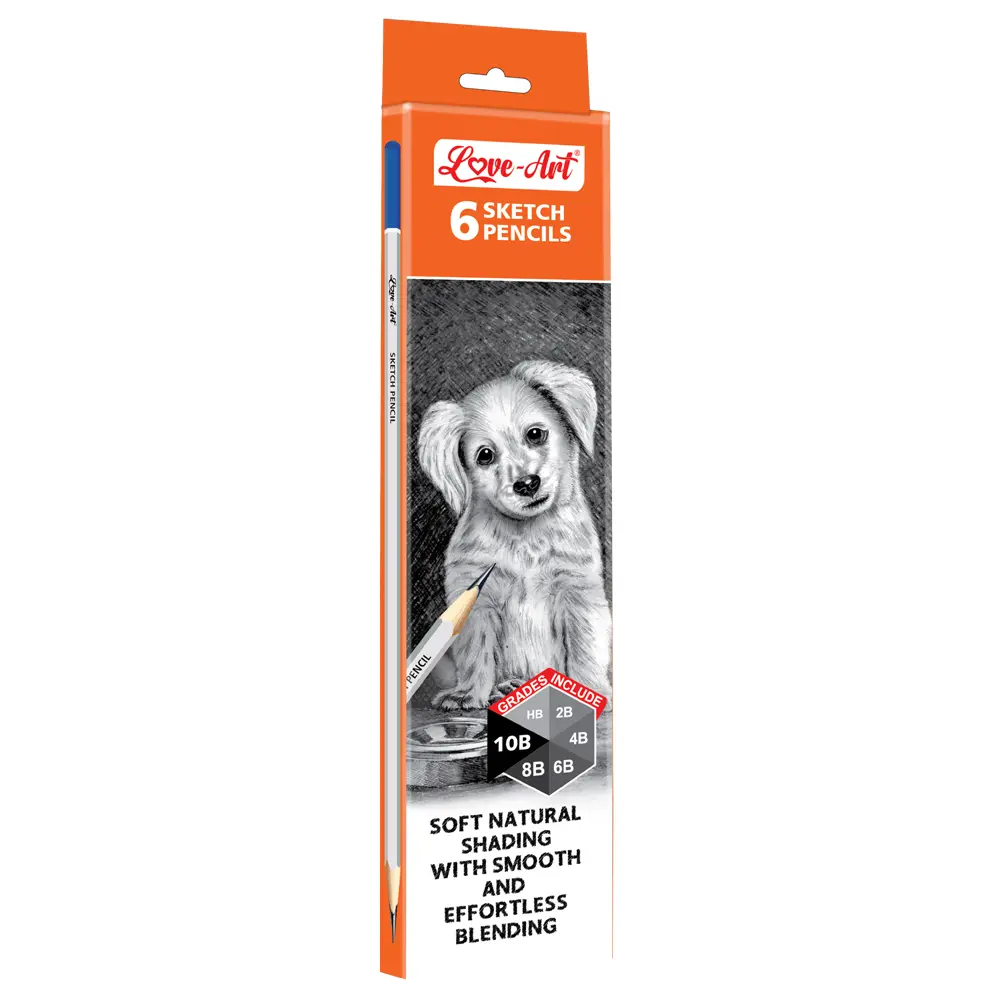 Artist sketch pencils for shading and drawing