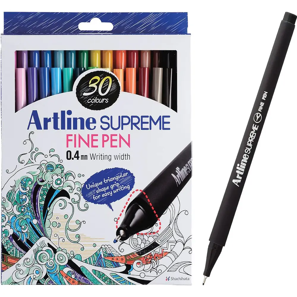 Supreme fine pen for smooth writing, sketching, and illustration