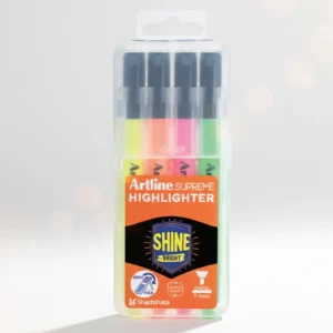 Supreme highlighter marker pen with chisel tip and smooth water based ink