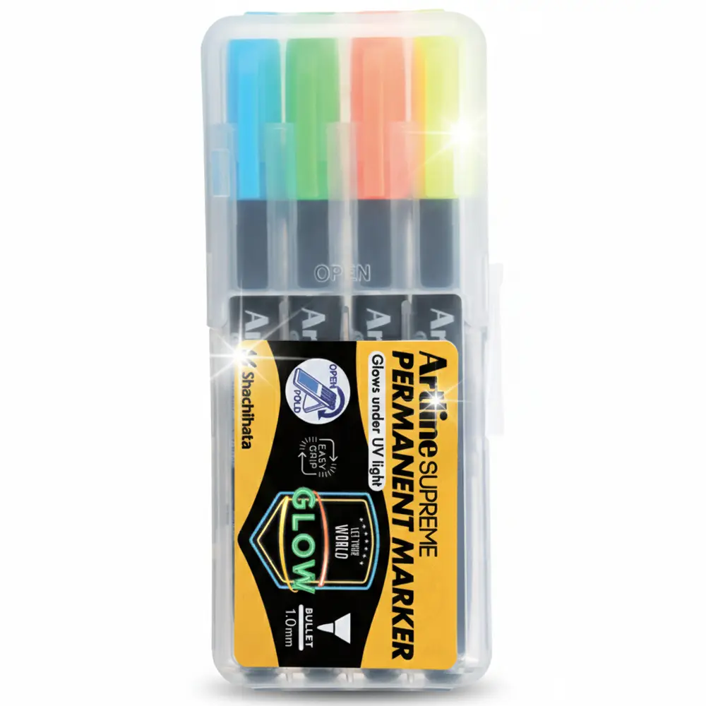 Supreme permanent marker UV color pack yellow orange blue green