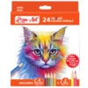 Tri-Art Colour Pencils Pack of 24 – 24 Vibrant Colours Including 4 Metallic and 2 Neon Shades, Child-Safe Pencils for Kids 8+