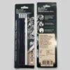 Premium charcoal pencil set with super soft, medium, hard and white grades