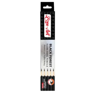 Black Forest Ultra Dark Pencil pack of 10 with free eraser and sharpener