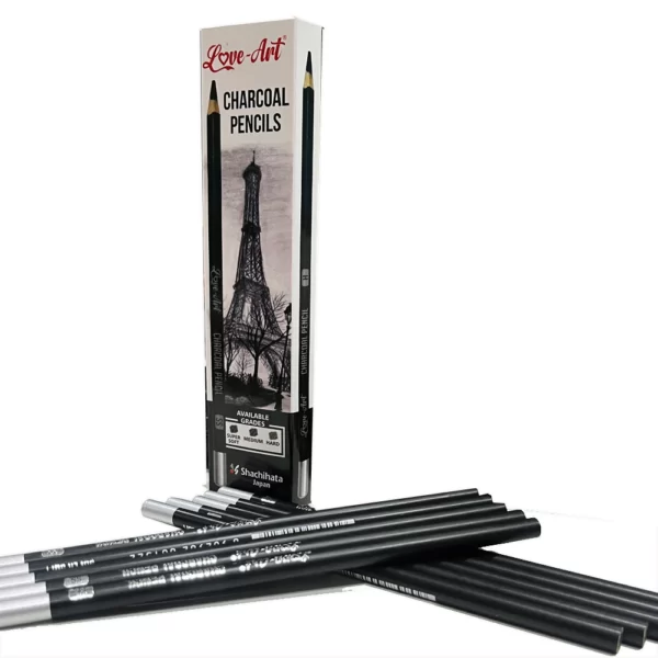 charcoal pencil pack of 10