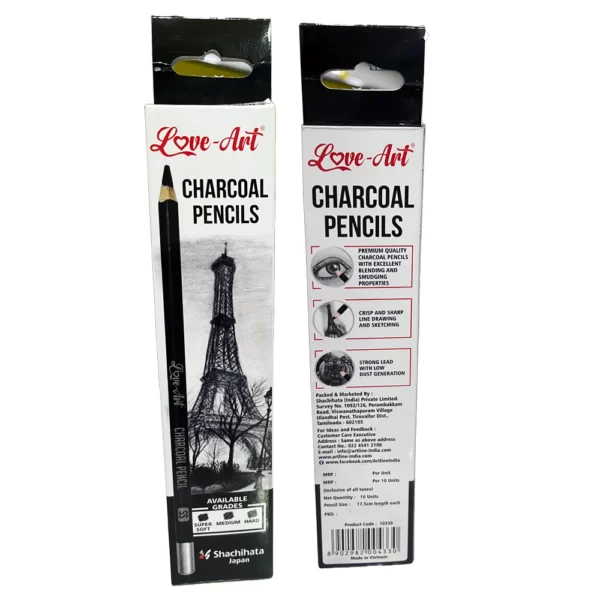 charcoal pencil pack of 10