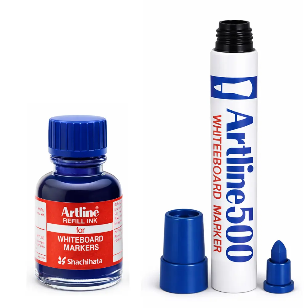 500 whiteboard marker refillable aluminum body with bold ink