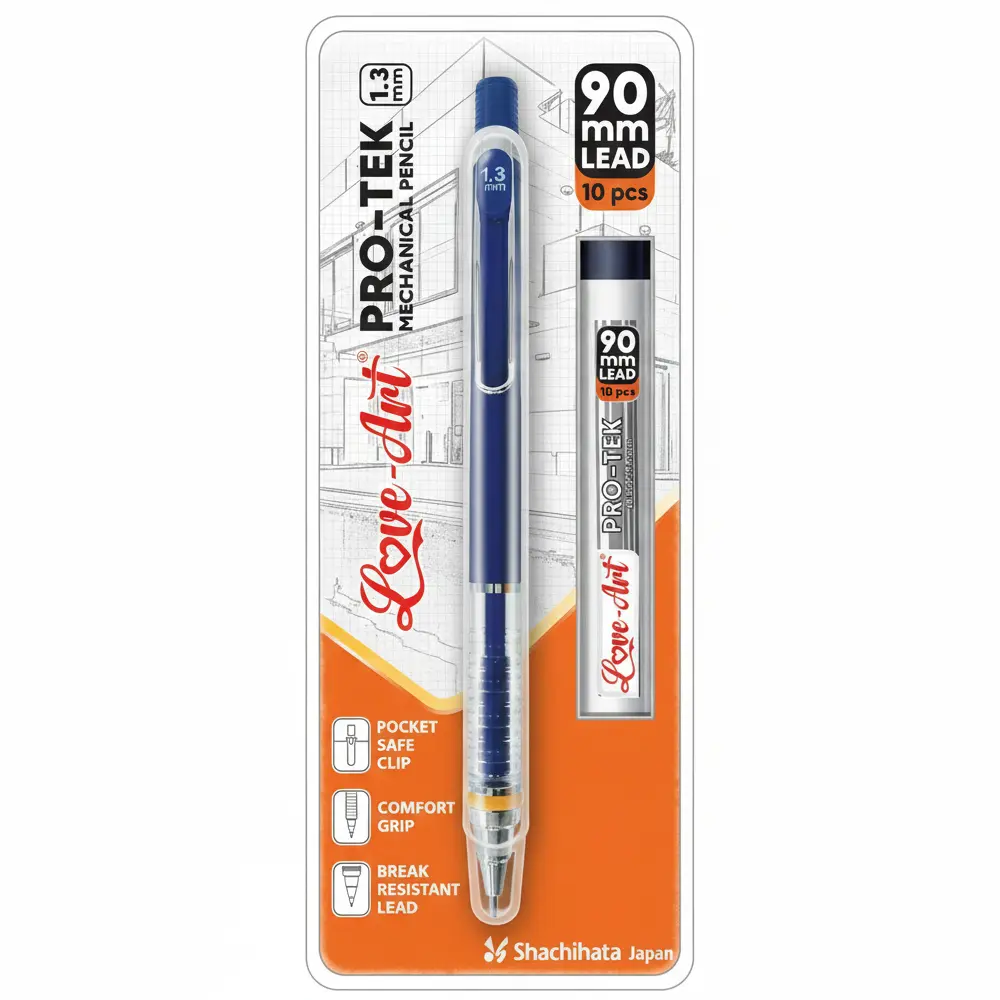 Pro-Tek Mechanical Pencil with comfort grip and metal clip