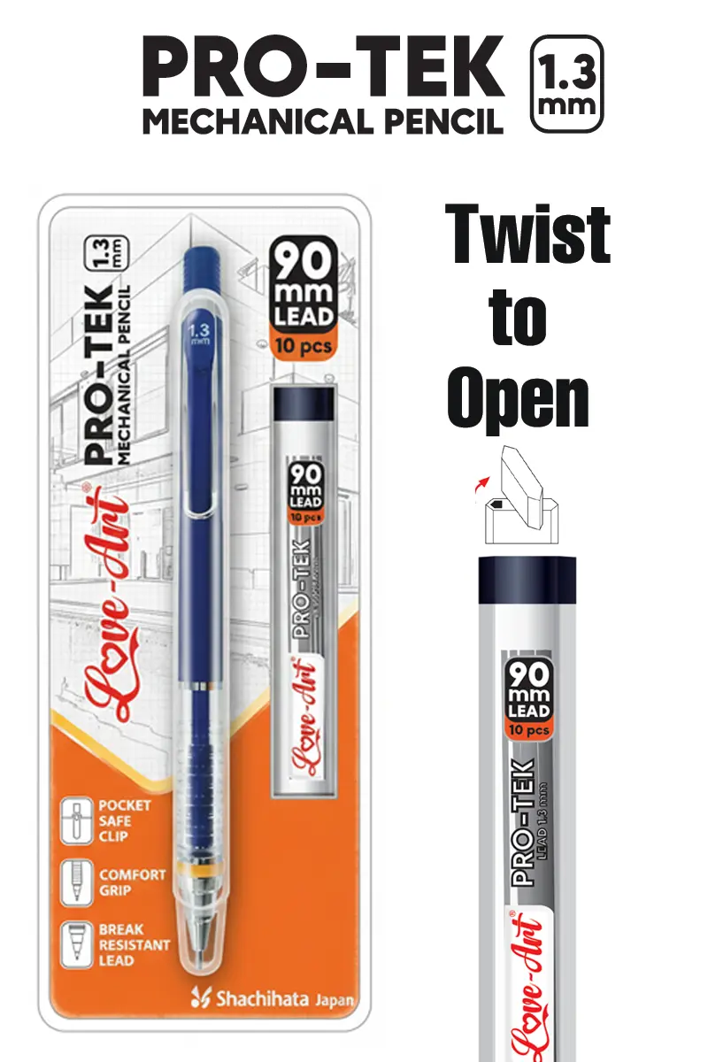 Pro-Tek Mechanical Pencil with comfort grip and metal clip