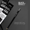 Black Beauty writing pencils displayed with jar pack and free sharpener Black Beauty writing pencils displayed with jar pack and free sharpener