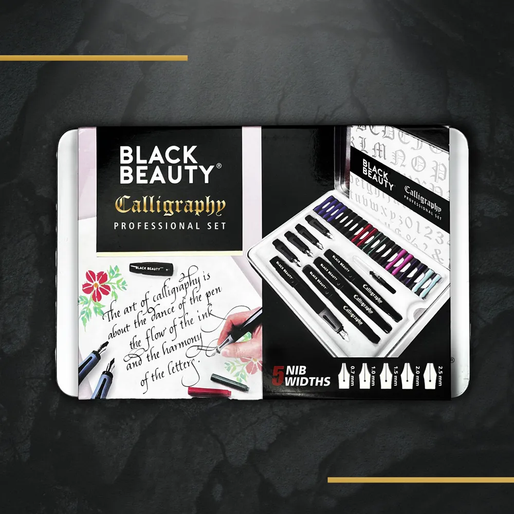Black Beauty stainless steel nibs of various sizes Black Beauty stainless steel nibs of various sizes