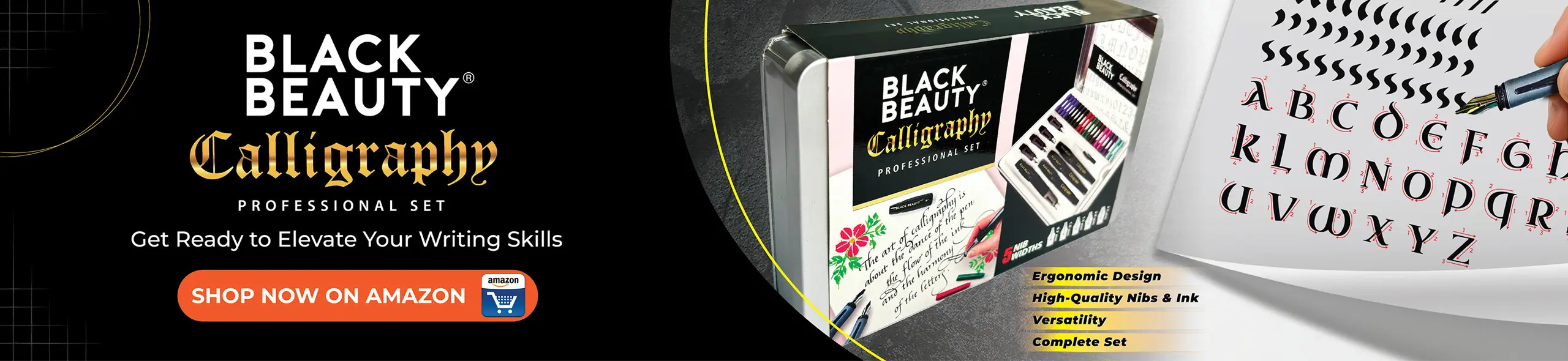 Premium fountain pens and calligraphy ink pen set for beginners and professionals Premium fountain pens and calligraphy ink pen set for beginners and professionals