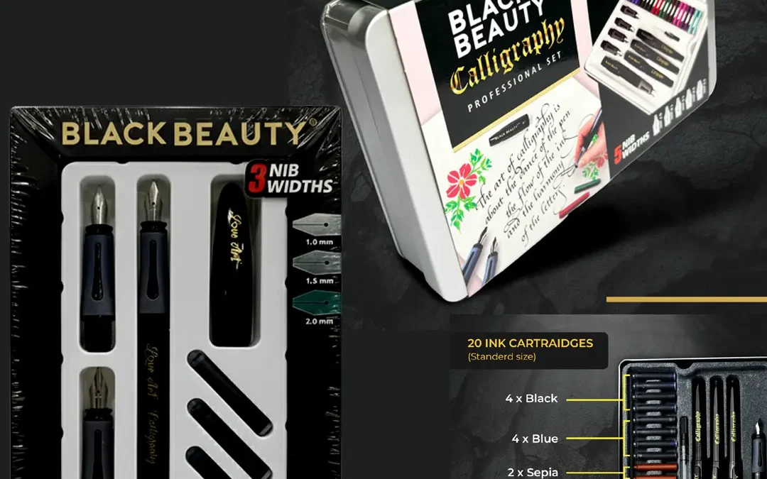 Black Beauty Calligraphy Set