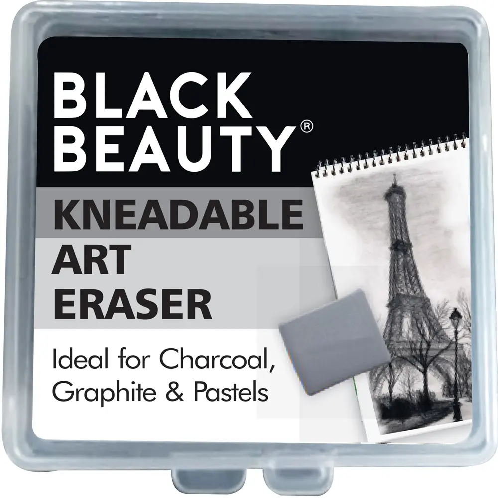 Kneadable eraser for precise erasing of graphite and charcoal drawings