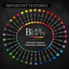 Black Beauty Oil Pastels featuring smooth application, excellent colour blending, low dust and strong layering performance