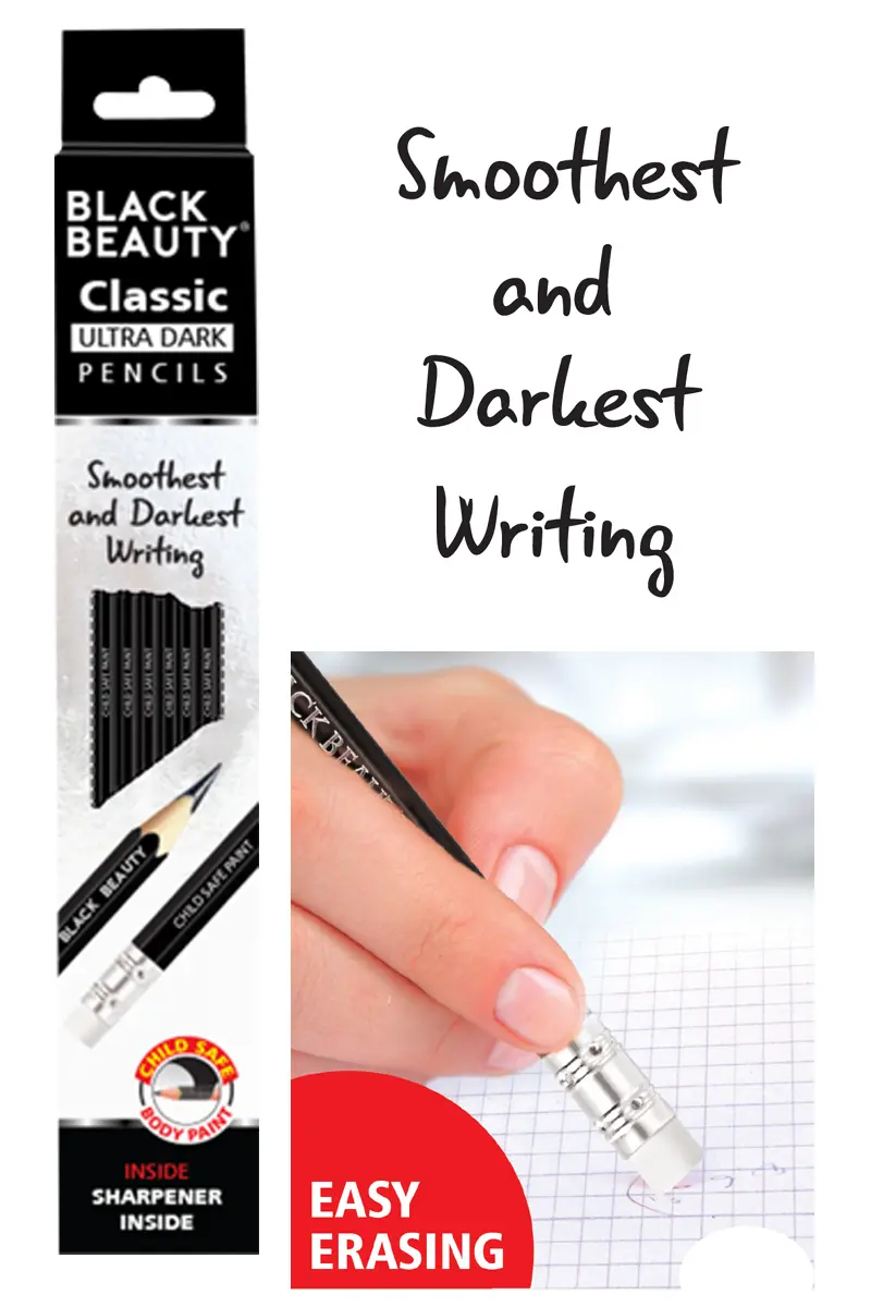 Black Beauty Pencils Classic Ultra Dark – Pack of 10 and Pack of 20 Jar Black Beauty Pencils Classic Ultra Dark – Pack of 10 and Pack of 20 Jar