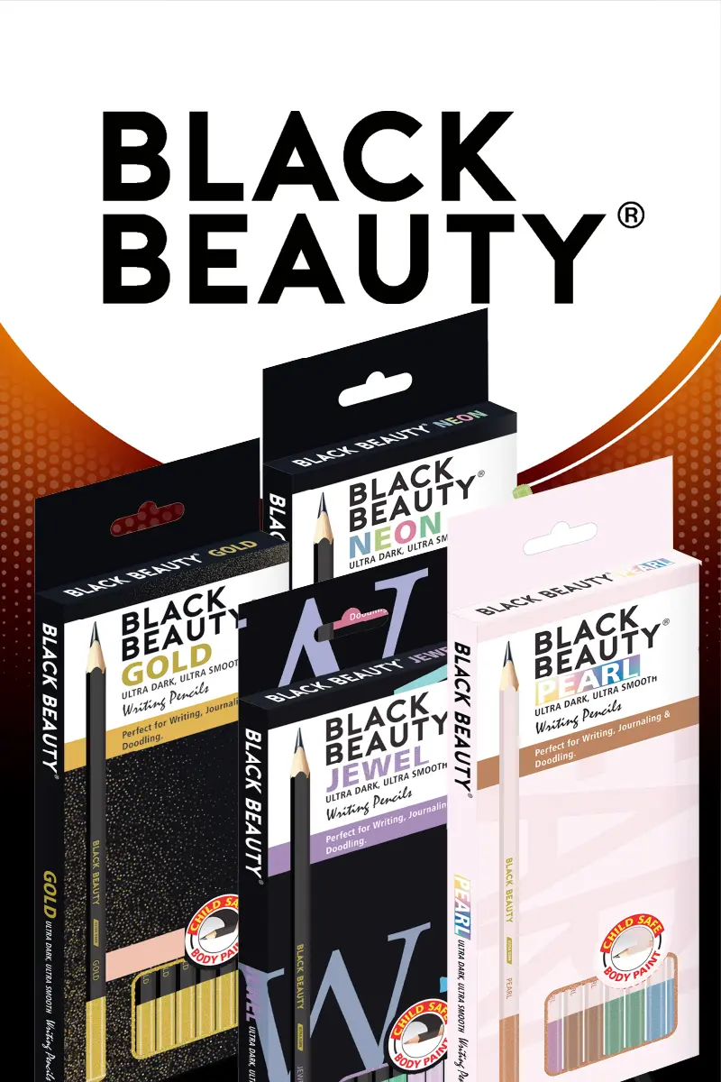 Bling Personality Quiz banner featuring BlackBeauty Pencil in the Bling Series for students.