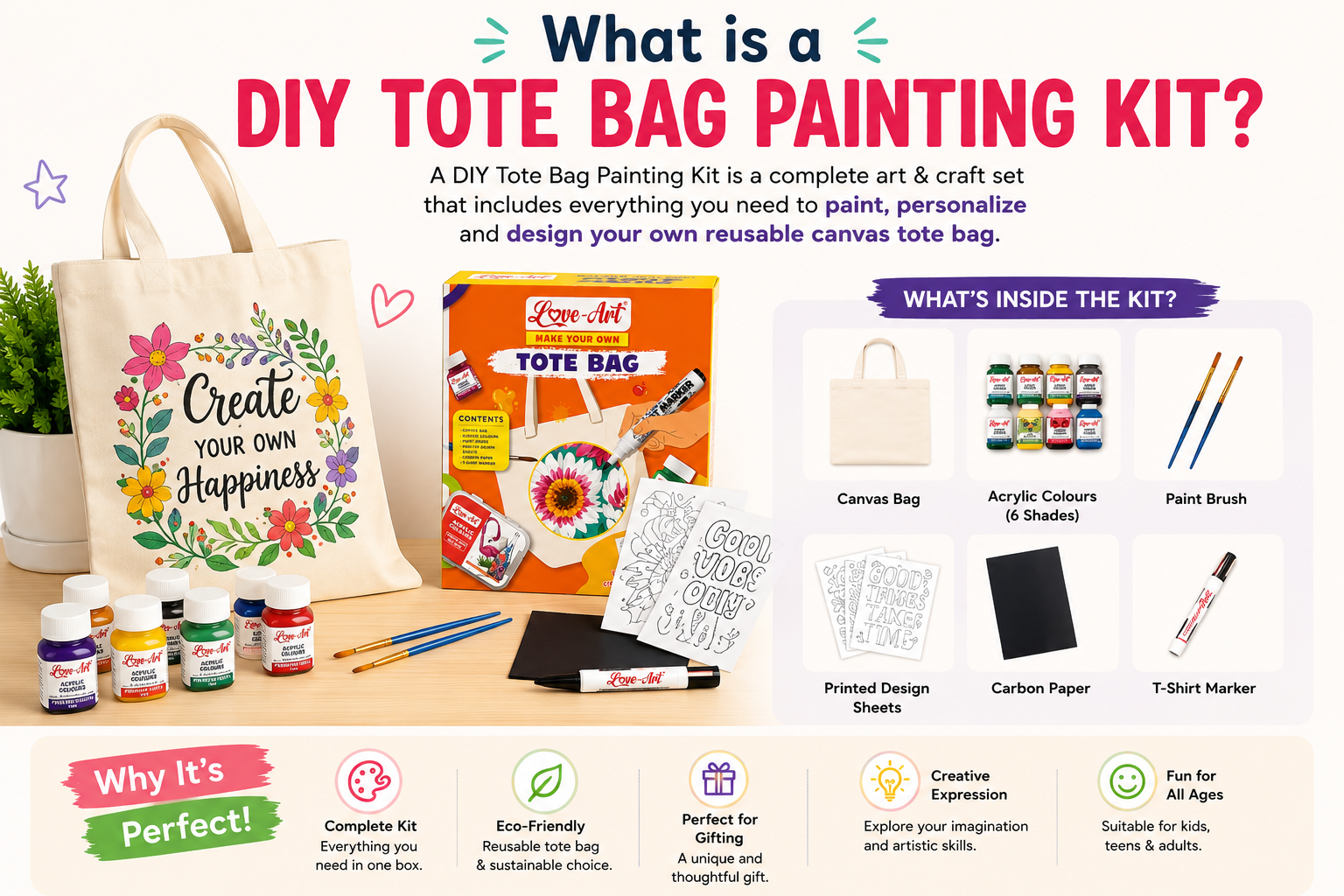 What is a DIY Tote Bag Painting Kit